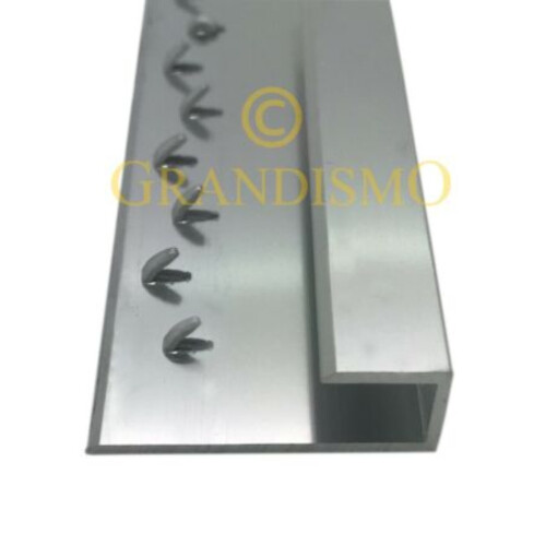 Royale (3ft, Silver) Prestige Square Edge Metal Door Bar Trim 3ft or 9ft