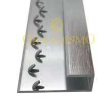(9ft, Brushed Silver ) Prestige Square Edge Metal Door Bar Trim 3ft or 9ft