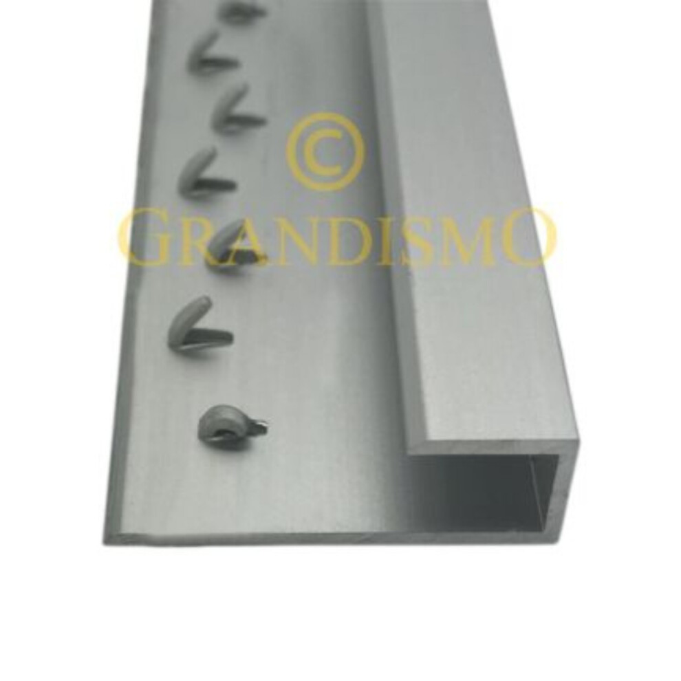 (3ft, Matt Silver) Prestige Square Edge Metal Door Bar Trim 3ft or 9ft