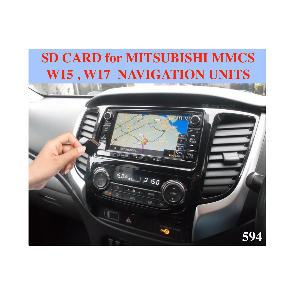 SD card map for Mitsubishi MMCS W15 and W17 system - 2023 update