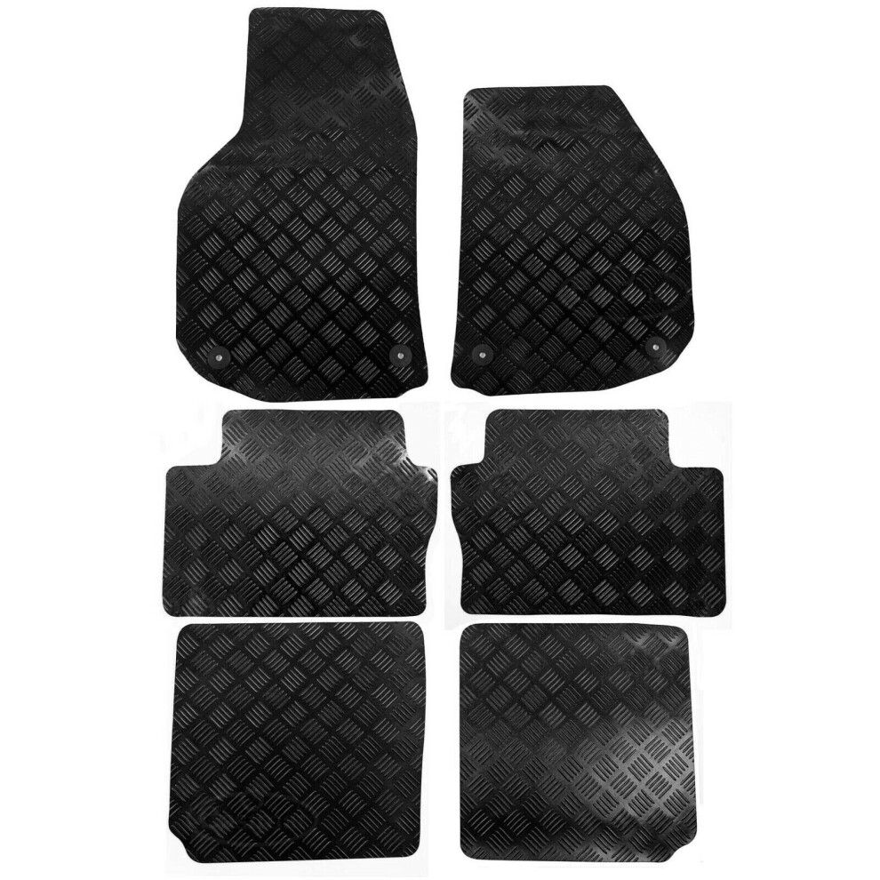 Fits Vauxhall Zafira B Tailored Rubber Car Mats 2006 to 2011 6pcs Floor Set MK2