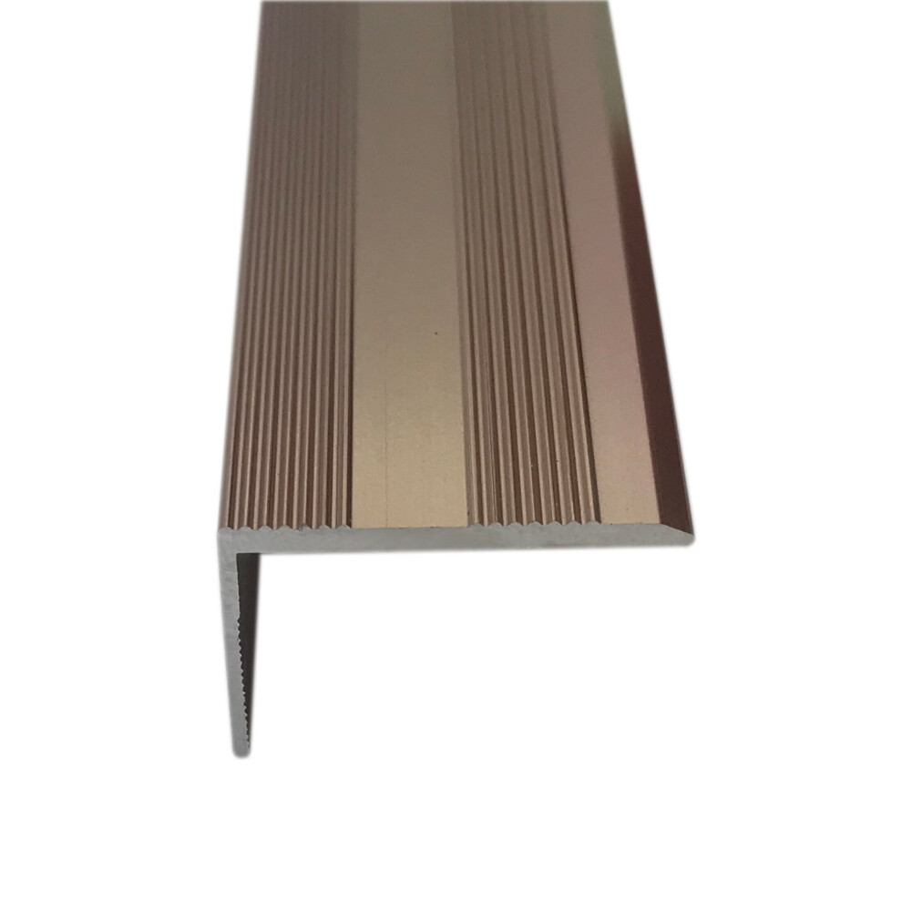 (3ft, Bronze) Stair Nosing 15mm Threshold Trim/Edging 3ft or 9ft