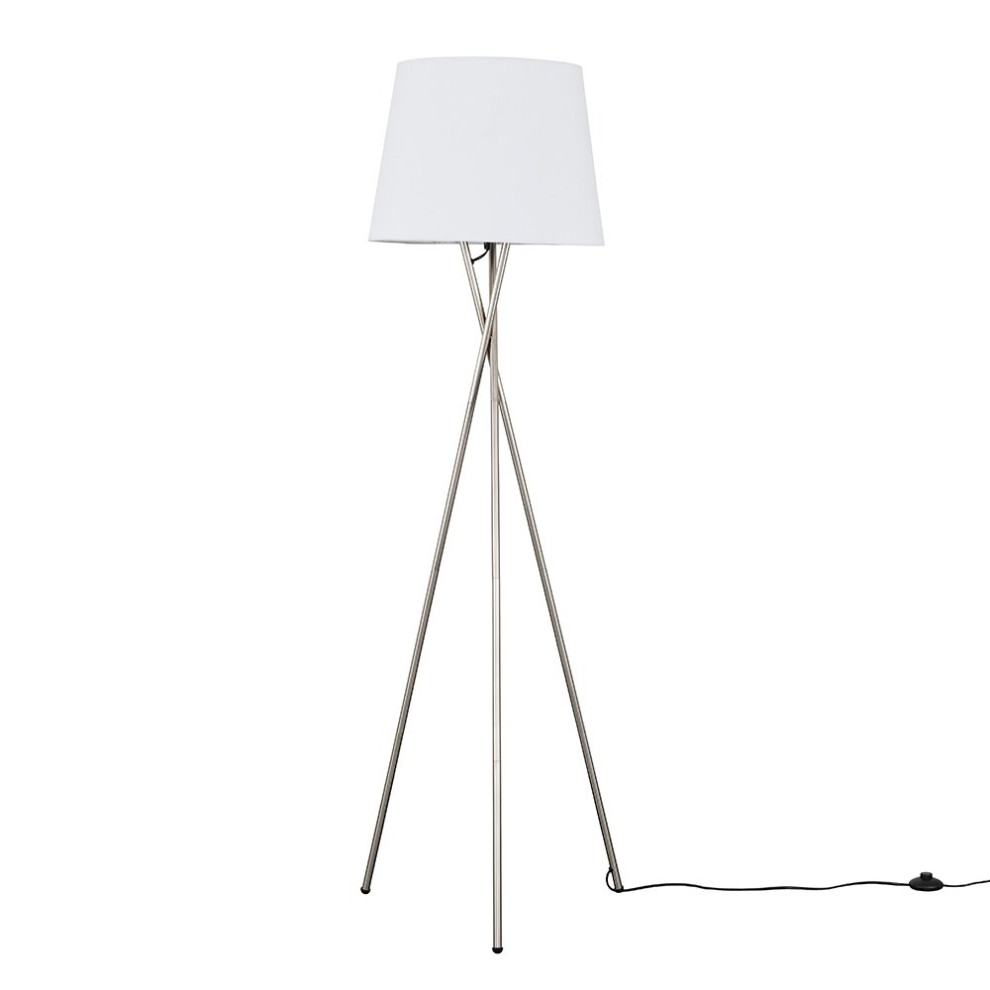 Camden Tripod Silver Floor Lamp