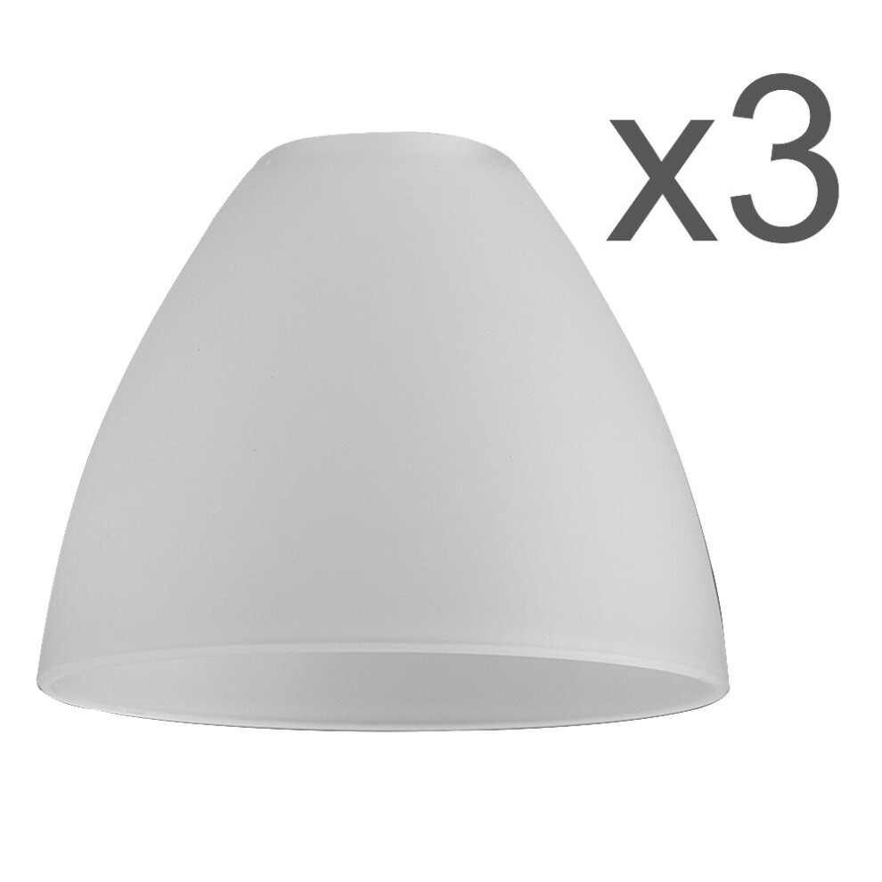 Pack of 3 White Ceiling Pendant Shades