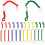 (6 Extendable Keyrings) Stretchy Keyring with Clip 1