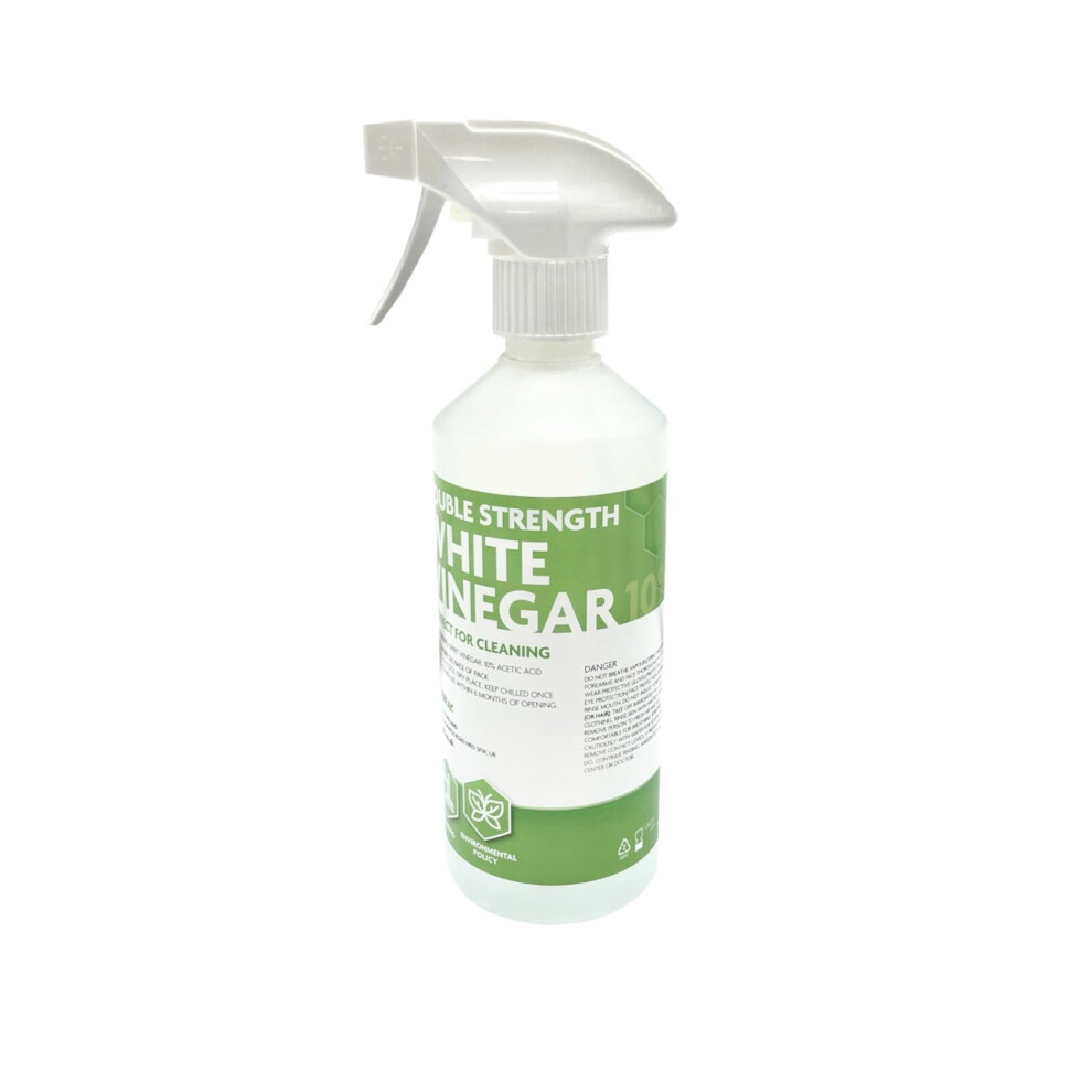 Hexeal Double Strength White Vinegar | 500ml Spray | Grease remover and Surface cleaner