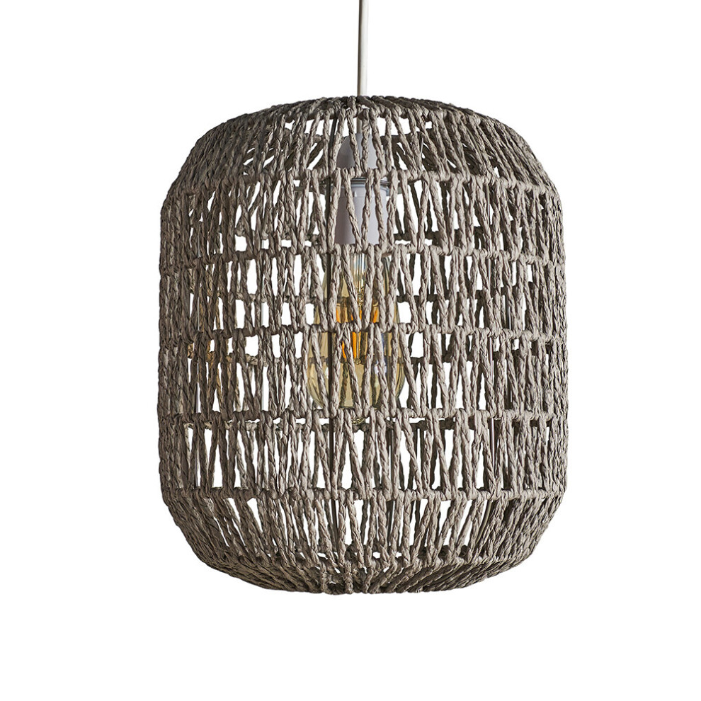 Cabral Rope Grey Ceiling Light Pendant