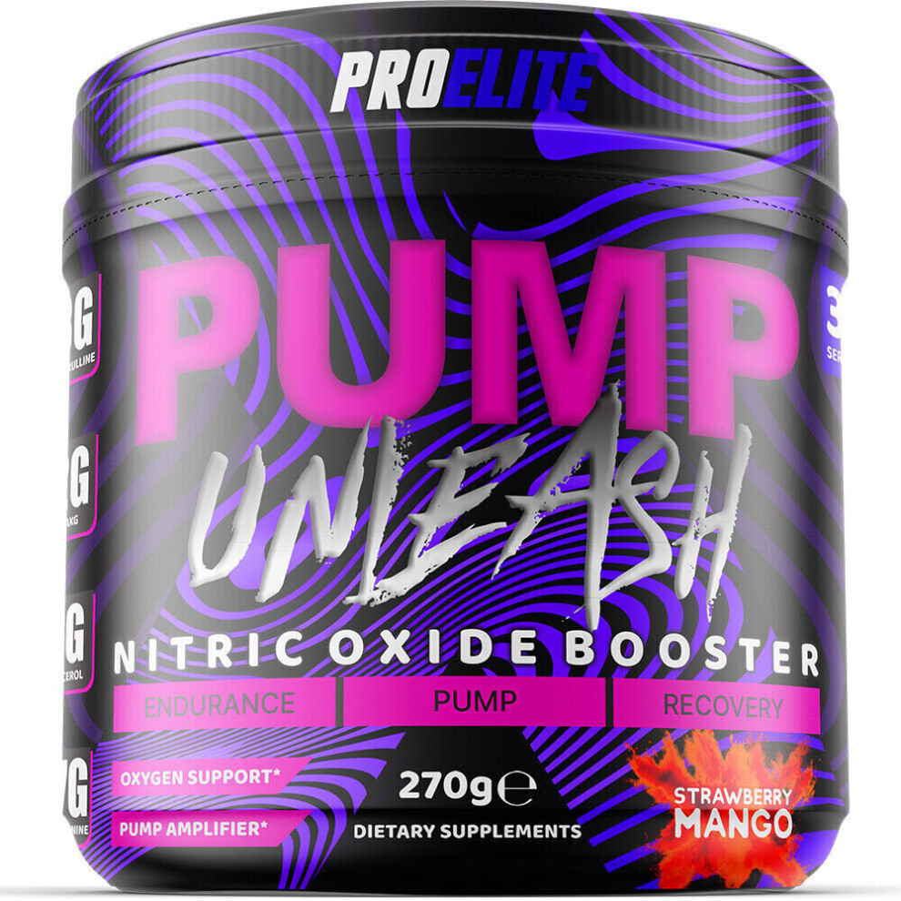 (Orange) Muscle Pump Pre Workout Nitric Oxide Powder 270g