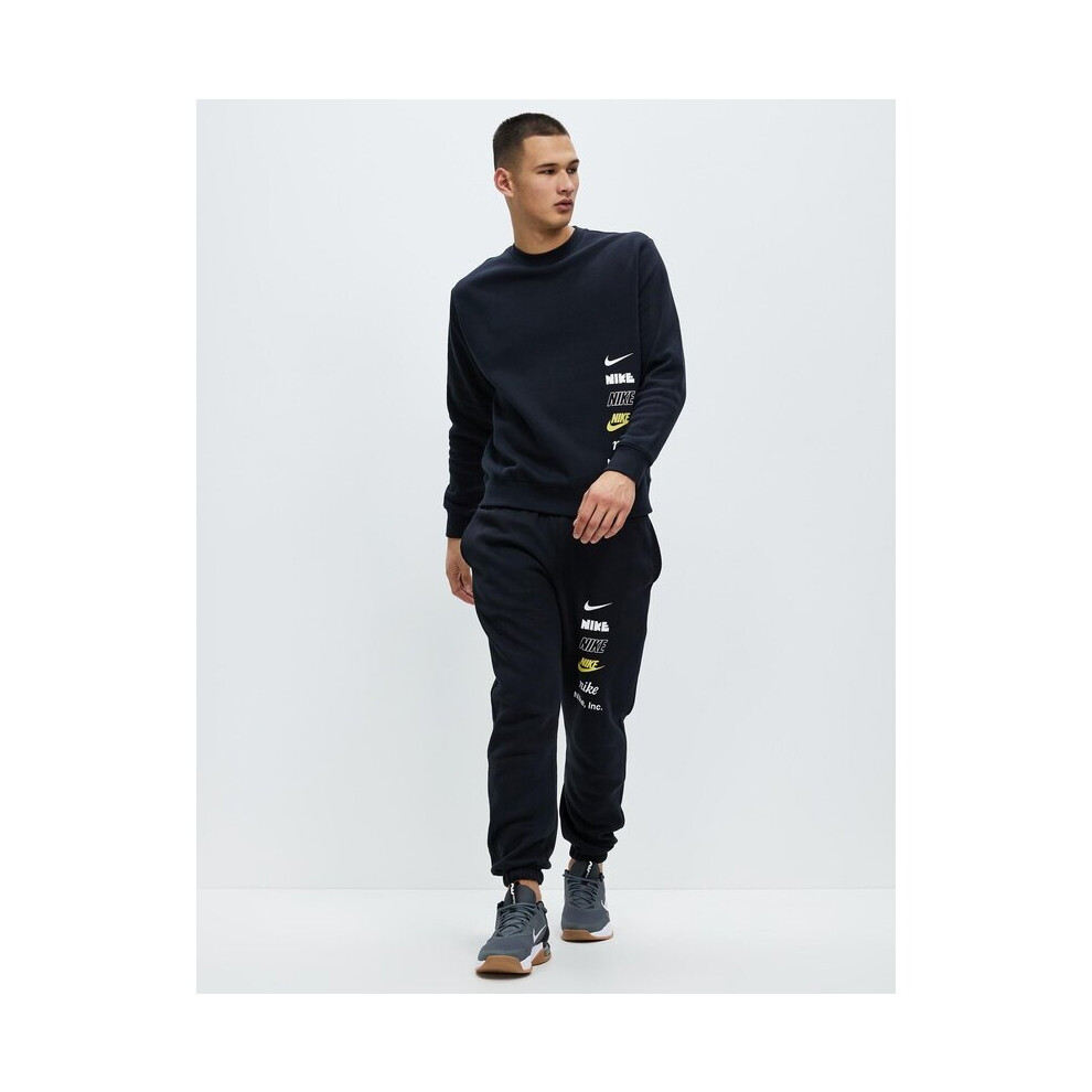 (L) Men's Nike Fleece Club Tracksuit Fleece Stack Logo