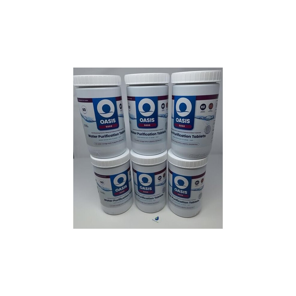 Oasis 5000 Water Purification Tablets Pack of 6-image-OPC-PCFCC6Z-NEW