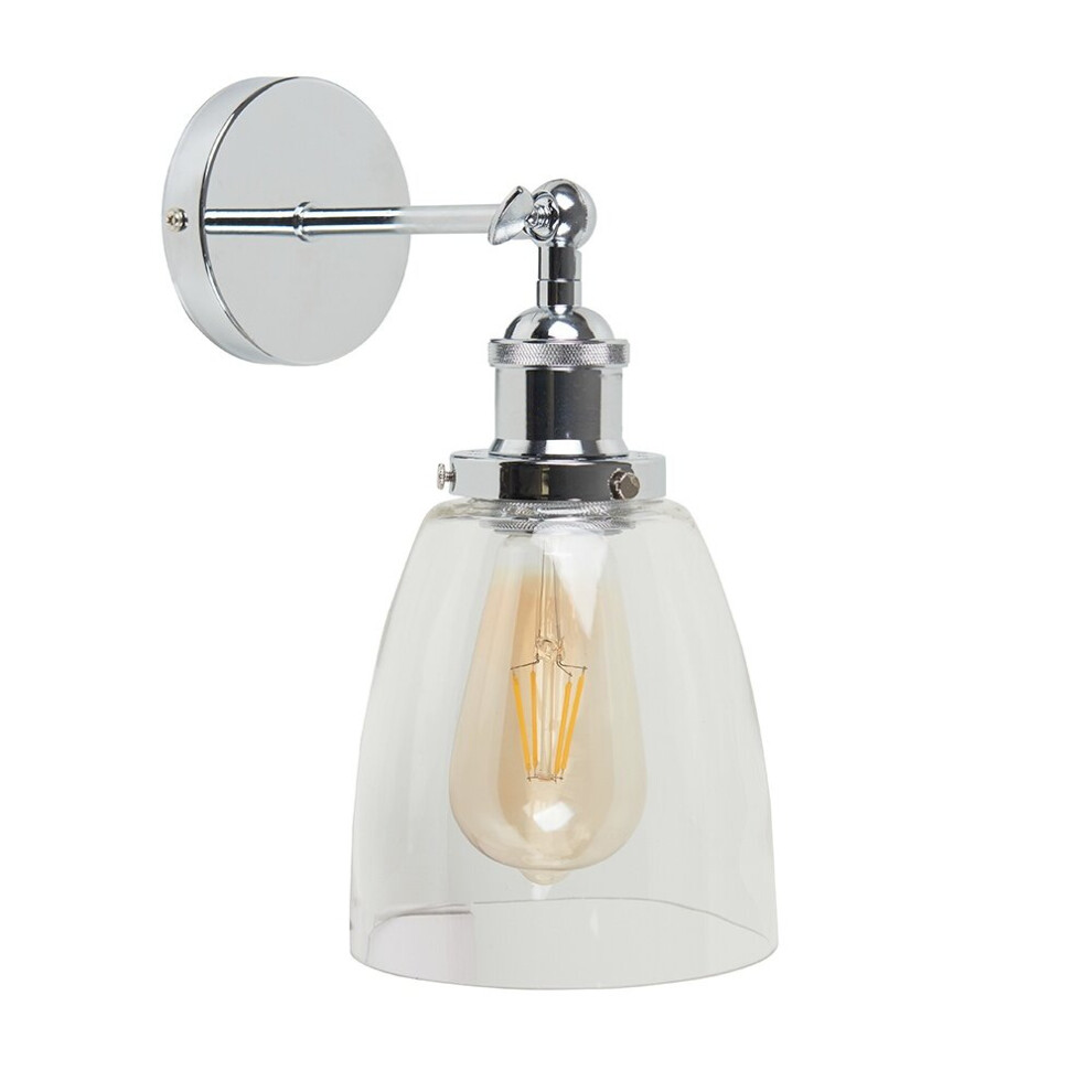 Ezrah Silver Indoor Wall Lantern