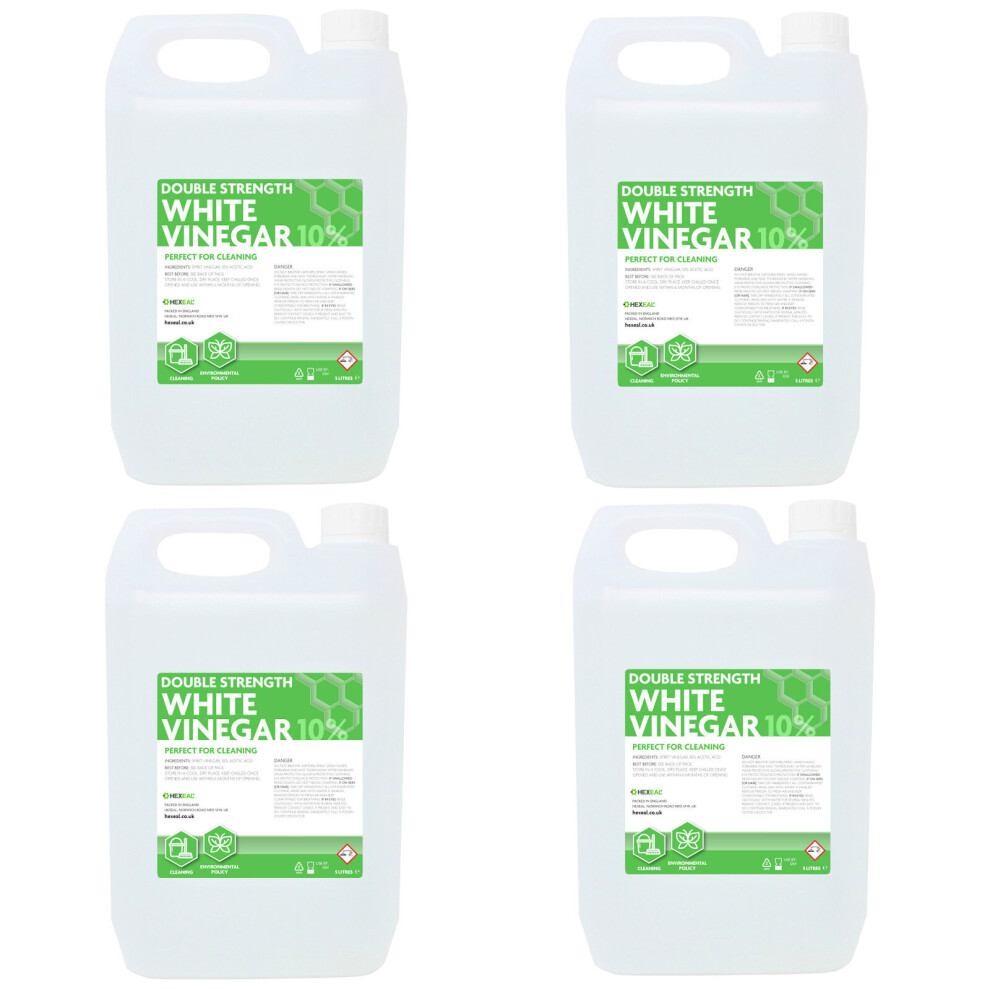 Hexeal Double Strength White Vinegar | 20L | Grease remover and Surface cleaner