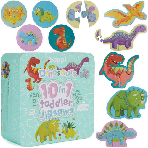 Boppi Puzzle progressivo BOPPI 10 in 1 Primi passi Veicoli e professioni 30 pezzi 2