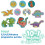 Boppi Puzzle progressivo 10 in 1 di dinosauri BOPPI, 30 pezzi 8