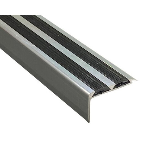 Royale (Silver) V2 Stair Nosing Threshold Trim Strip/Edging 3ft