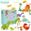 Boppi Puzzle progressivo 10 in 1 di dinosauri BOPPI, 30 pezzi 10