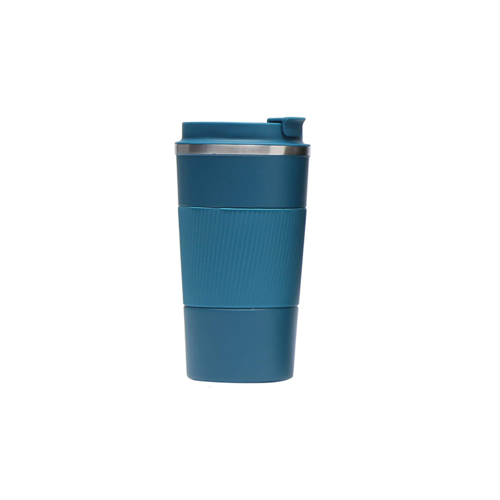 Stainless Steel Vacuum Insulated Coffee Travel Mug For Cold And Hot Drinks - Blue - 380Ml