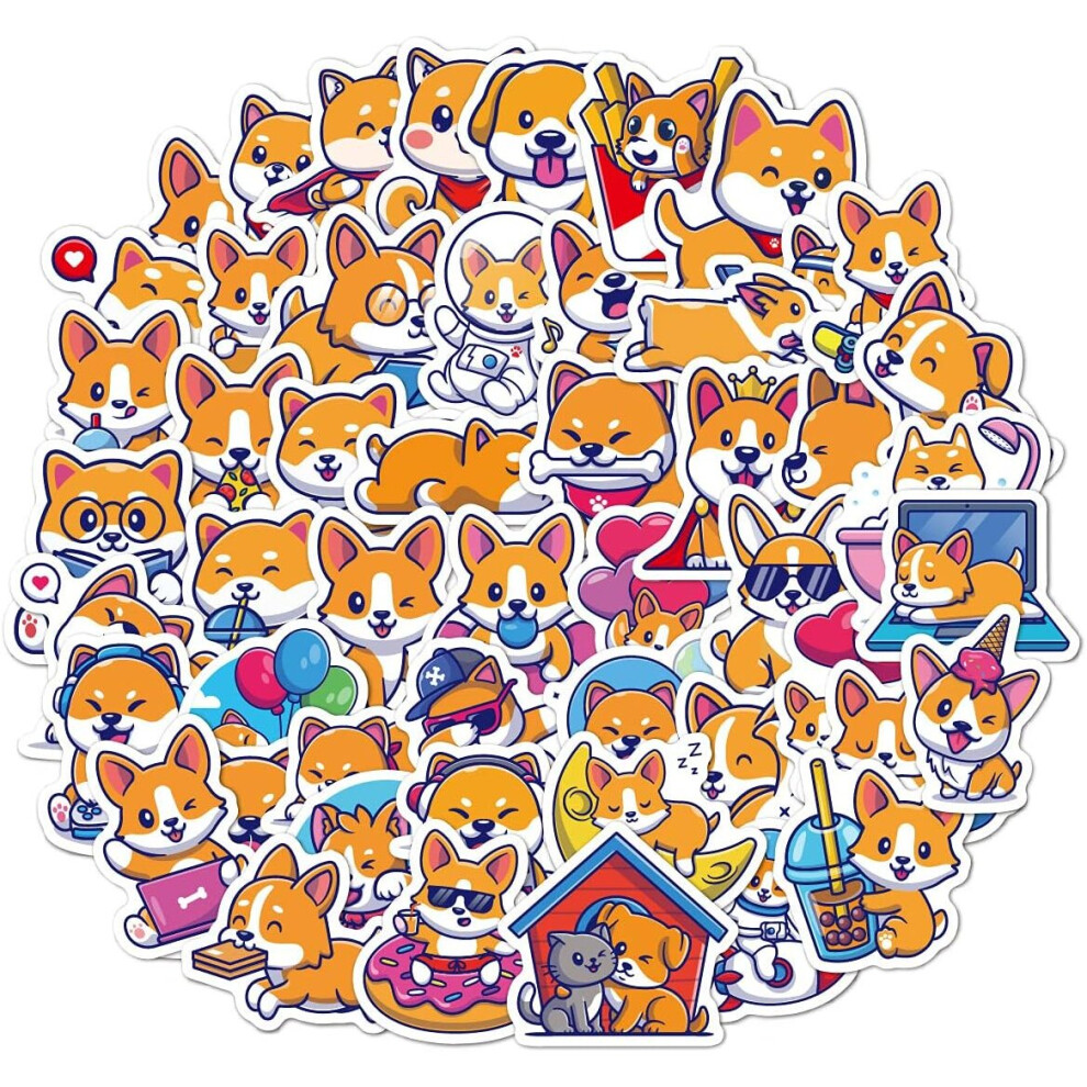 50PCS Cute Animal Stickers for Kids, Water Bottles Stickers Vinyl for Girls Phone/Laptop/Luggage