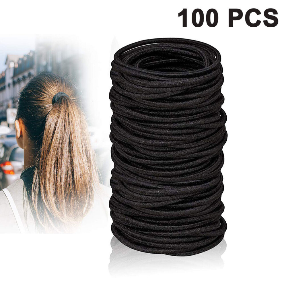 100 Pieces Hair Ties, Elastic Hair Ties Hair Bobbles Hair Bands For Women With Thick Hair-Combination 1