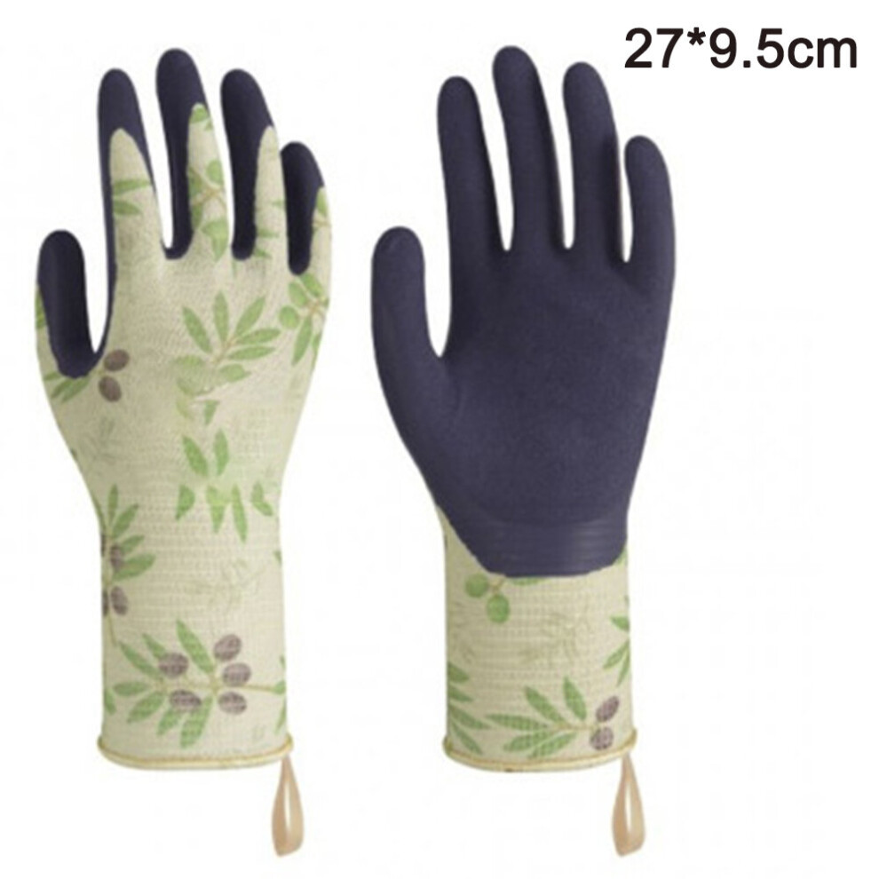 Gardening gloves Tools Bamboo Working Gloves for Women and Men.-Green l