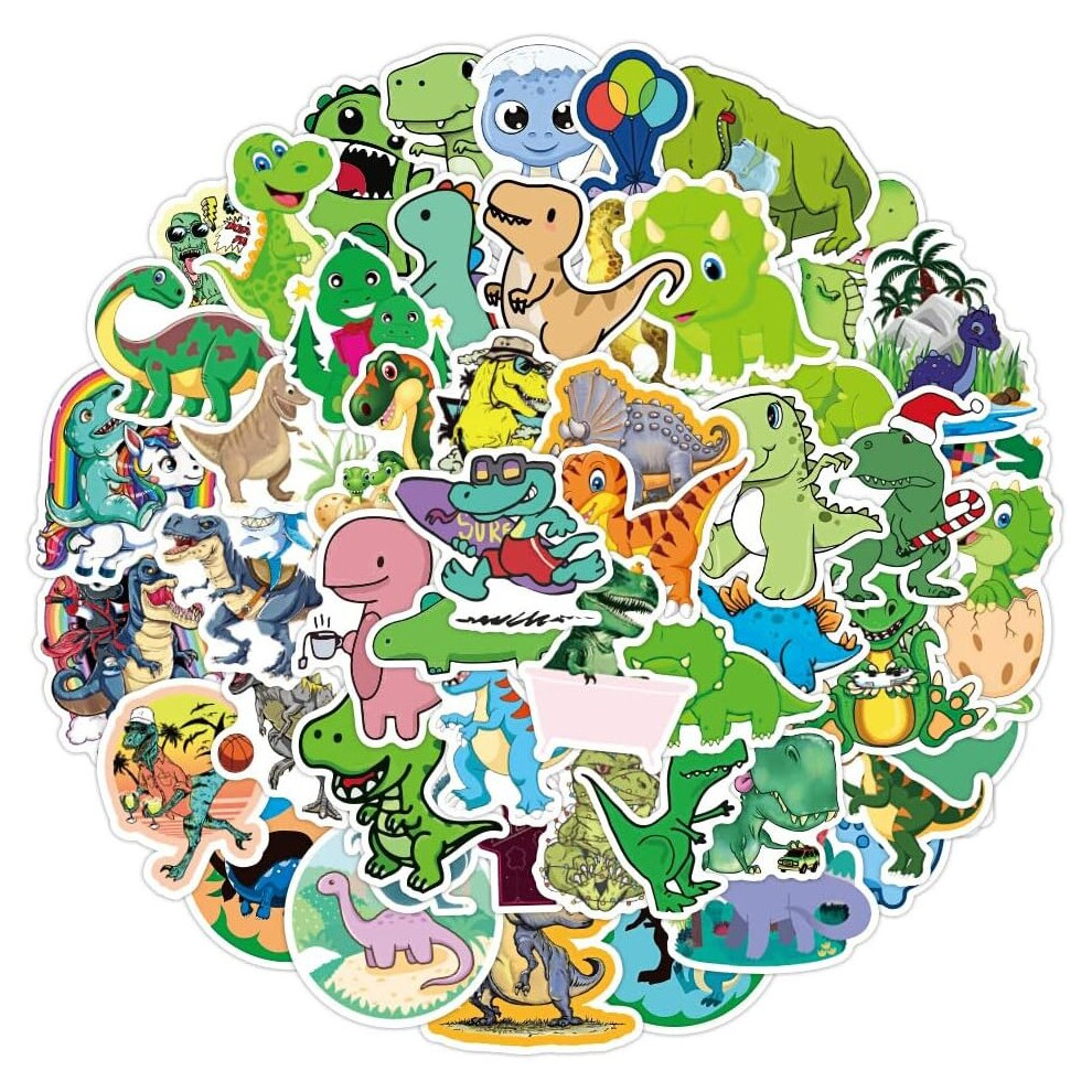 Dinosaur stickers cute waterproof vinyl stickers for children and adolescents computer cups bicycle luggage mobile phone car cartoon animal stickers