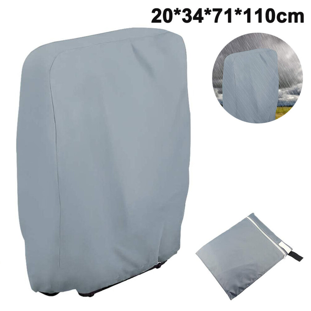 Outdoor Zero Gravity Folding Chair Cover Waterproof Dustproof Lawn Patio Furniture Covers All Weather Resistant-Grey