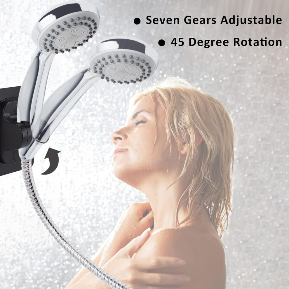 Wall Mounted Shower Holder No Drilling Adjustable Handheld Shower Head Holder For Bathroom Hotel 7770197717243