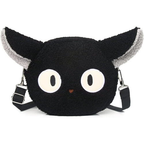 Kawaii Cat Purse for Women, Plush Anime Purse for Teens, Cute Fluffy ...