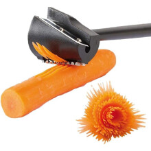 Carrot curling iron and peeler, black spiral carrot shredder, root cutter, vegetable and fruit cutter