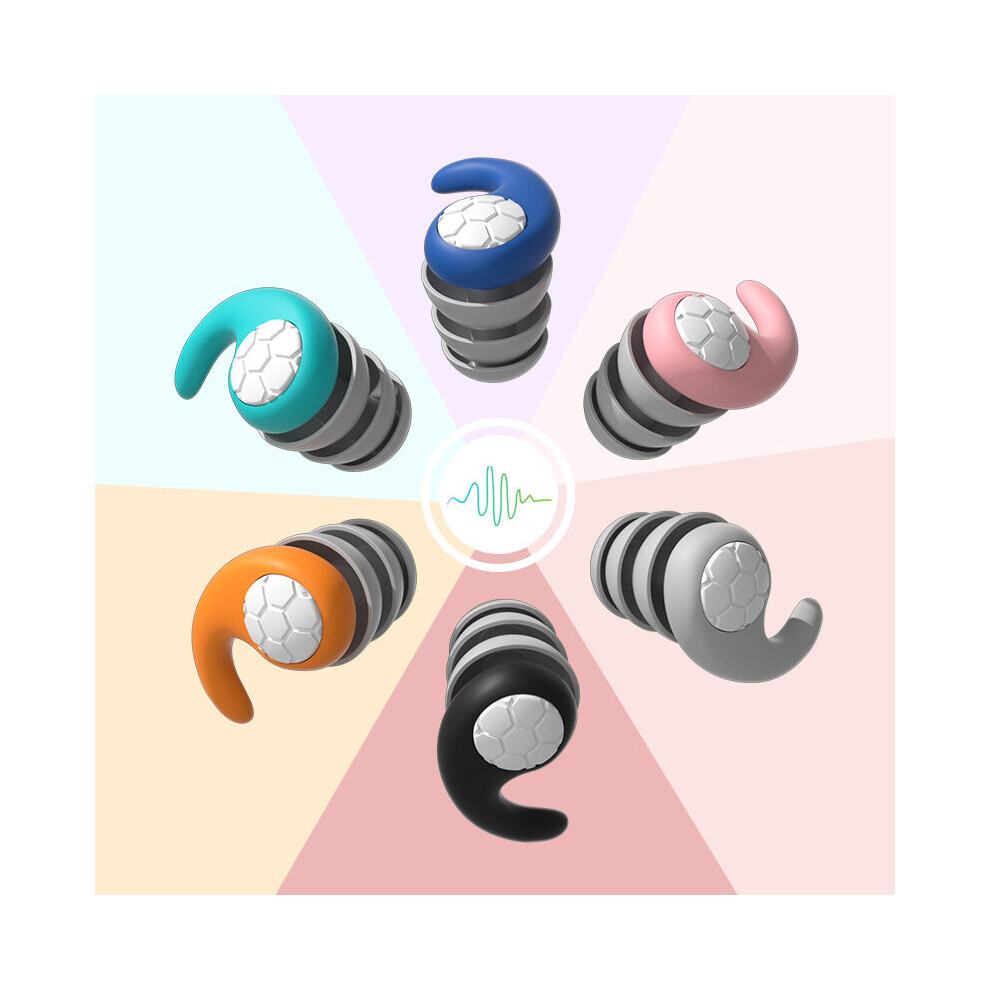 Photos - Climbing Gear TIANFU Swimming Earplugs for Adults - 3 Pairs of Soft and Waterproof Silicone Earplugs for Swimmers, Perfect for Surfing, Snorkelin