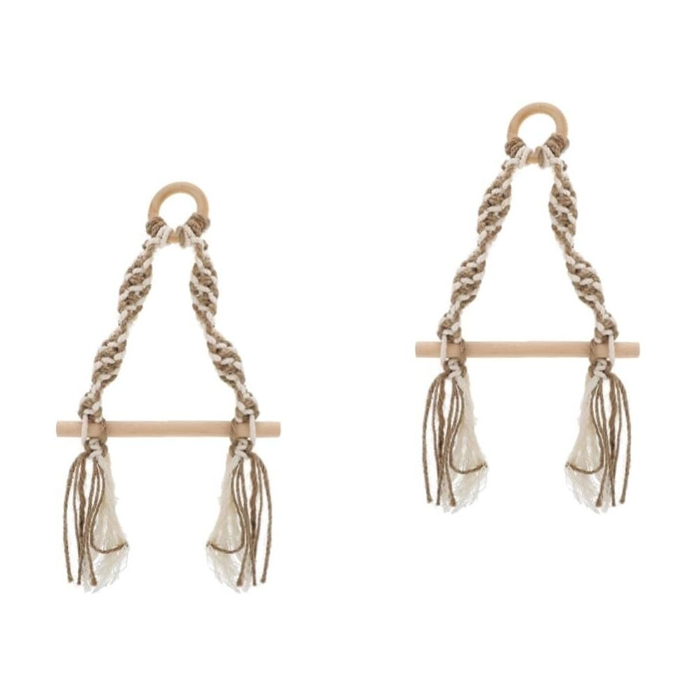 2pcs roll Holder Tissue Dispenser Retro Home Decor Wall Mount Towel Rack Coastal Bathroom Accessories Coastal Woven Toilet Paper Holder-image-OPC-PCFCMM2-NEW