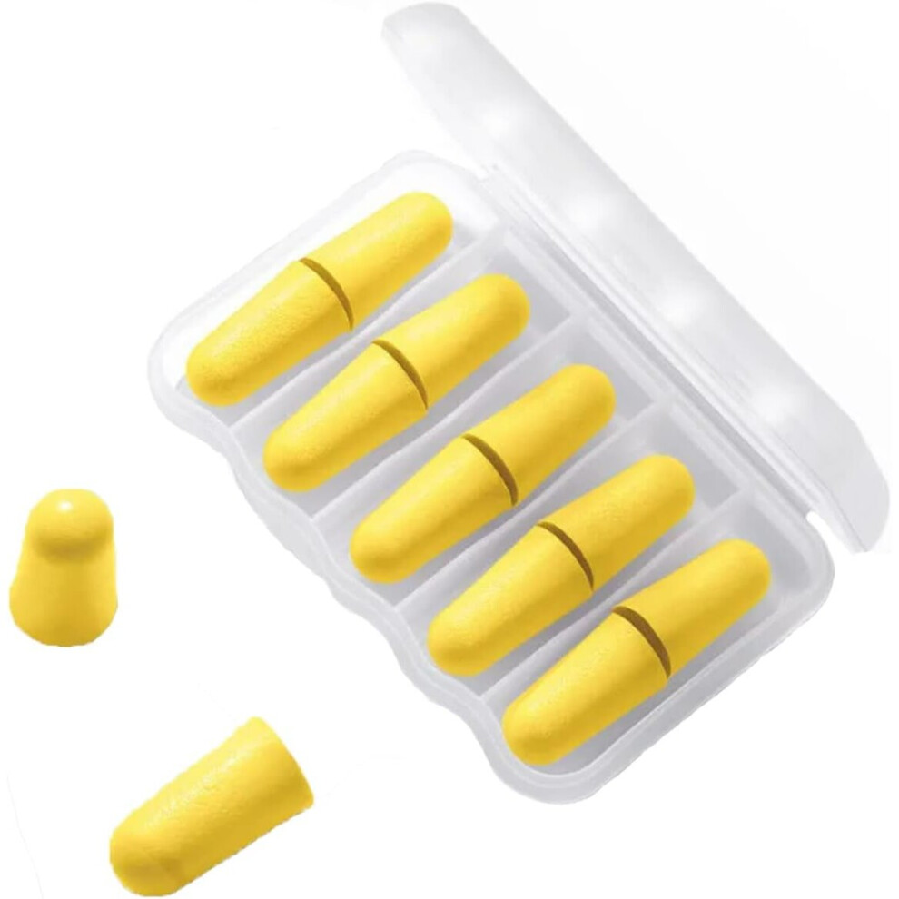 Pairs Earplugs,Soft Foam Earplugs,Comfortable Wearing, Hearing Protection Balls Reusable Hearing Protection For Sleep,Work,Travel, Read(Yellow) 7770197725149