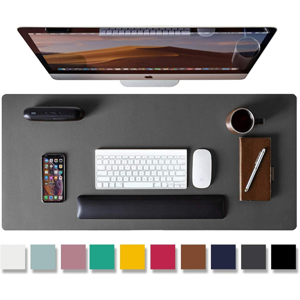 Leather Desk Pad Protector,Mouse Pad,Office Desk Mat, Non-Slip Pu Leather Desk Blotter,Laptop Desk Pad 7770197715355