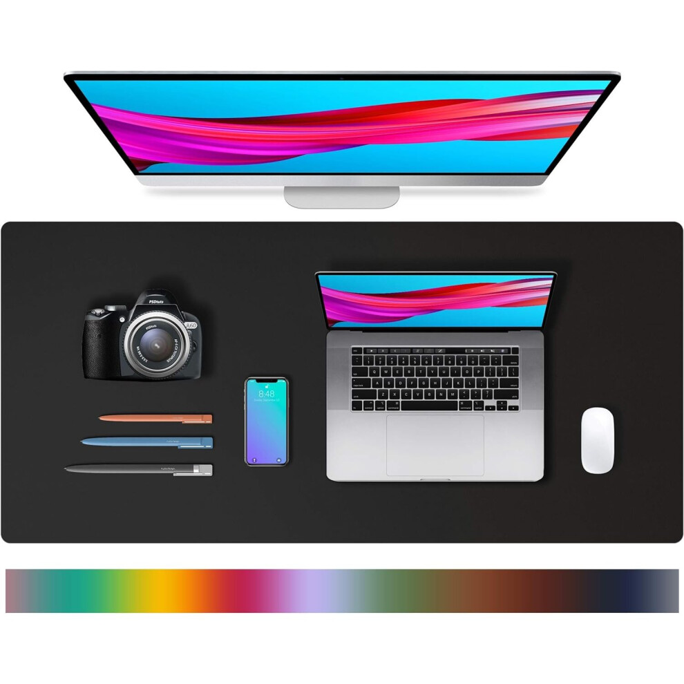 Leather Desk Pad Protector,Mouse Pad,Office Desk Mat, Non-Slip Pu Leather Desk Blotter,Laptop Desk Pad 7770197715393