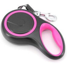 Retractable Dog Leash, High-End Pet Lead Automatic Extendable Dog Training Leash Up To 50Kg-Pink-3M