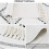 Boho Kitchen Rug, Washable, Black, Woven Tassels, Cotton, Padding, Rectangular, Soft, Hallway, Laundry Room, White, 60 x 90 cm 4