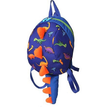 Toddler kids Dinosaur Backpack Book Bags with Safety Leash for Boys Girls-dinosaur Blue