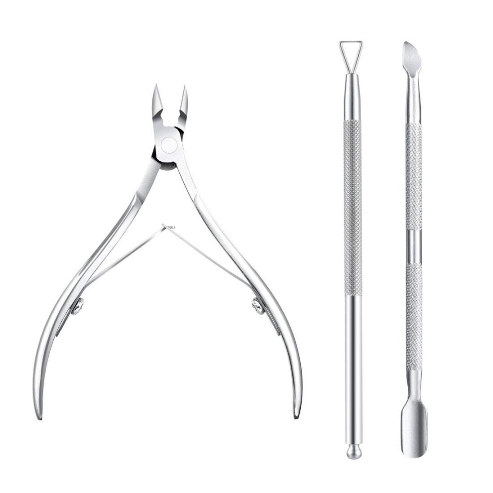 Tianfu Cuticle Pusher Cuticle Remover, Cuticle Trimmer, Cuticle Nipper And Cutter Stainless Steel And Removing Gel