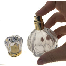 50 Ml Vintage Style Spray Bottle, Pumpkin Shape, Empty, Refillable, Clear Glass, Perfume Bottle, Fine Mist, Atomizer, Makeup, Cosmetic Container