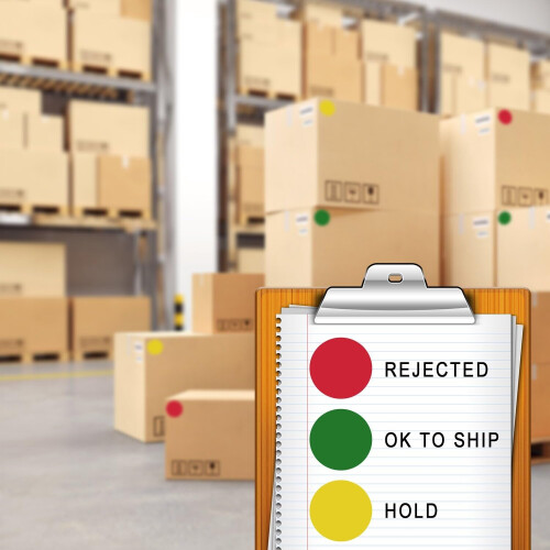 Label 1 Inch Round Permanent Color-Code Dot Stickers, 500 Per Roll 2