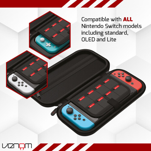 Venom Nintendo Switch Carry Case & Screen Protector Pack 2