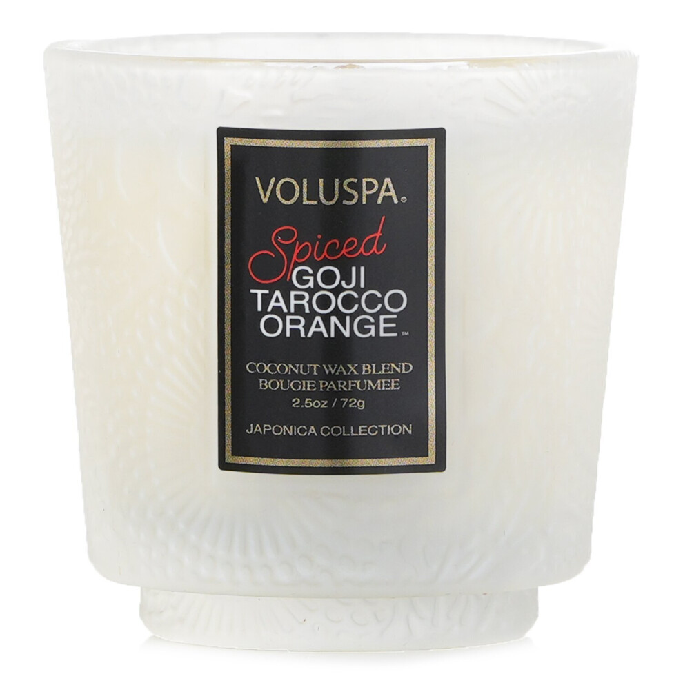 Voluspa - Petite Pedestal Candle - Spiced Goji Tarocco Orange 73918 72g/2.5oz