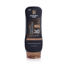 Australian Gold Sunscreen Lotion with Instant Bronzer Broad Spectrum Water Resistant Non-Greasy Oxybenzone Free Cruelty Free SPF 30 Coconu