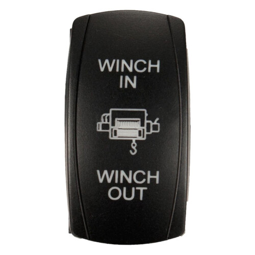 7Pin Laser Momentary Rocker Switch Winch In Winch Out 12V ON-OFF-ON LED ...