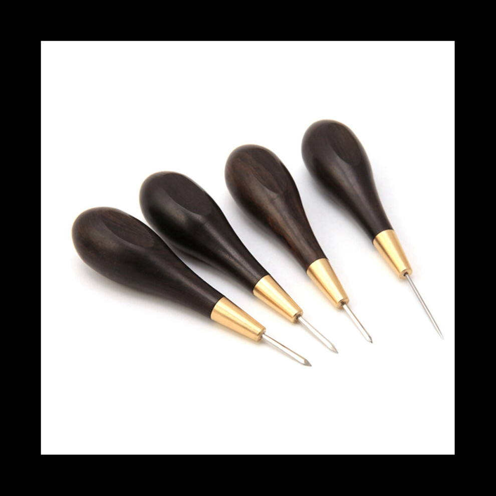 4Pcs Leather Sewing Awl Craft Tool Hand Sewing Handmade Leather DIY Sewing Machine Taper