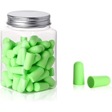 60 /120 Pcs Ear Plugs Soft Foam Earplugs With Carrying Box And Aluminum Cover Noise Reduction Hearing Protection