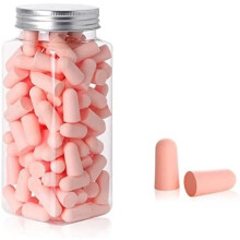 60 /120 Pcs Ear Plugs Soft Foam Earplugs With Carrying Box And Aluminum Cover Noise Reduction Hearing Protection