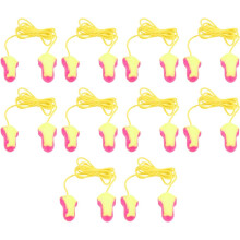 Foam Earplugs, 10 Pairs of PU Foam Earplugs 32dB Noise Reduction Soft Earplugs with Cable Hearing Protection for Robust Sleep