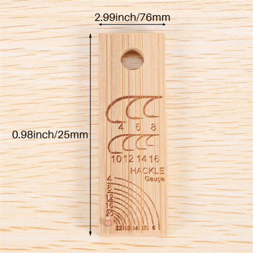 Wooden Ruler Fishing Gauge Lightweight Fish Hook Measuring Ruler Fish ...