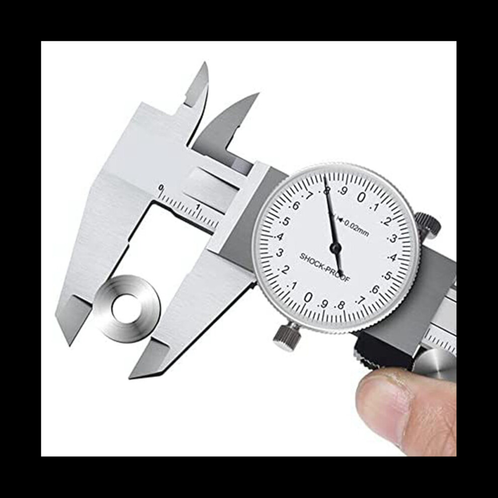 0-200Mm Metric Gauge Measuring Tool Dial Vernier Caliper Shock-Proof Vernier Caliper 0.02Mm (Tgbk150-0-200Mm) 4763299539649
